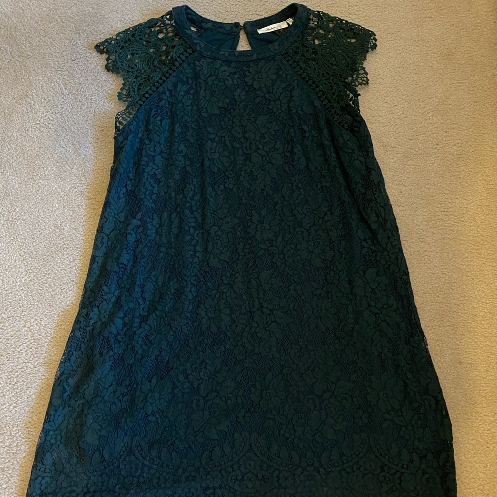 Emerald andrée lace cap sleeve